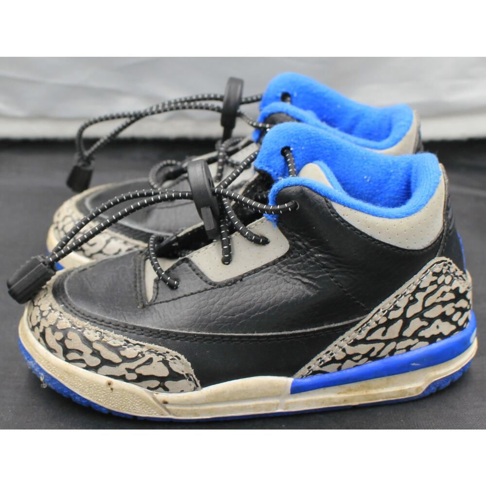 TD Nike Air Jordan III 3 Sport Blue Retro 2014 832033-007 sz 8C